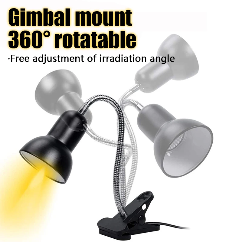 Suporte para Lâmpada de Aquecimento para Répteis Bivolt Rotativo - Imagem 5