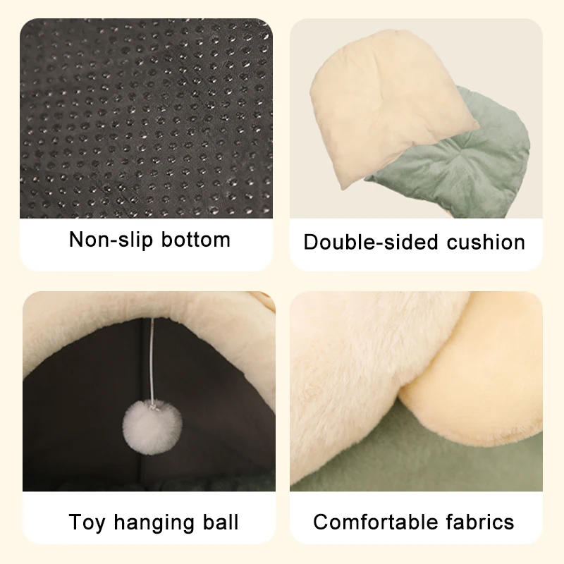Tenda Cama para Gatos e Cães Pequenos Dobrável e Lavável - Imagem 6