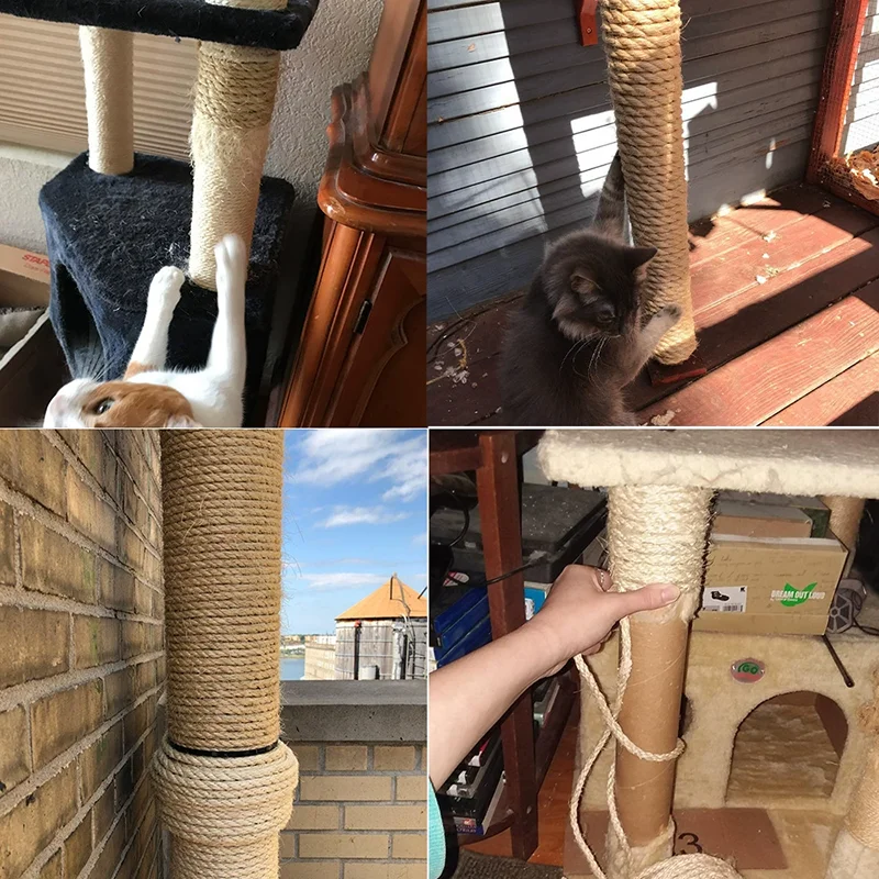 Corda de Sisal para Arranhador de Gato DIY 4mm x 10m Durável - Image 6