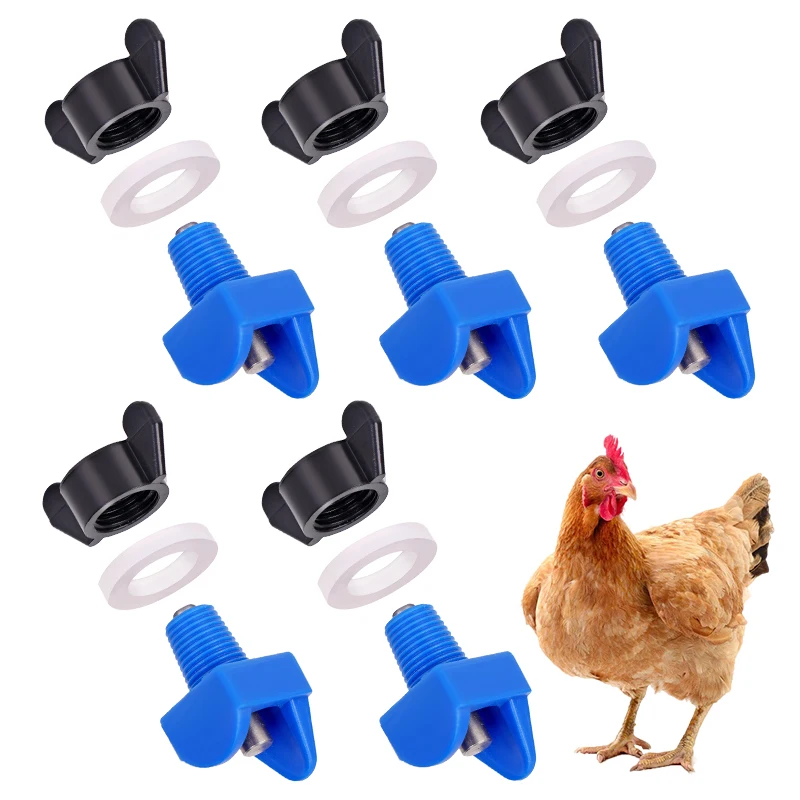Bebedouro Niple para Aves Tipo Primavera 5 Peças com Vedação Dupla - Imagem 2