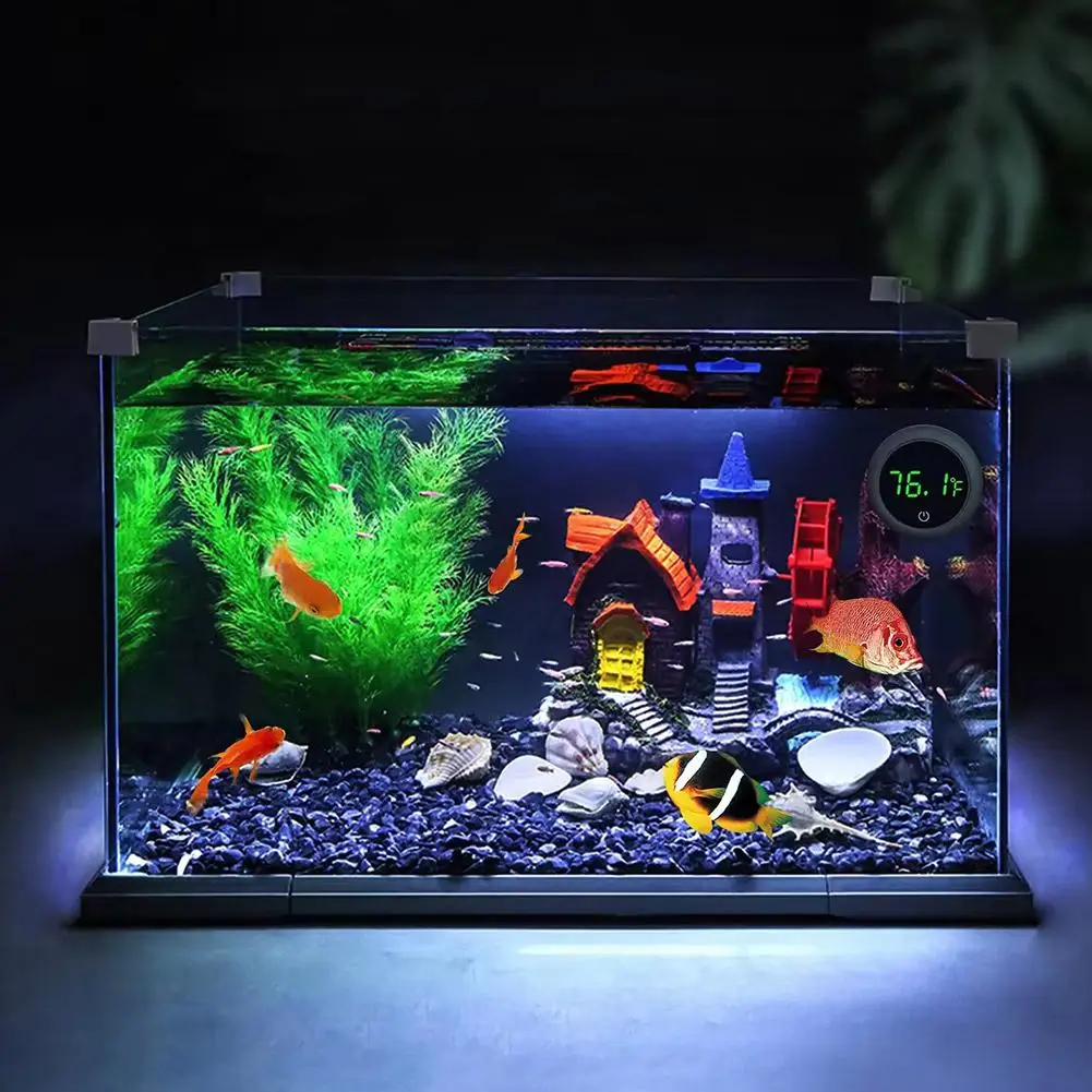 Termômetro Digital para Aquário Display LED Medição de Temperatura - Imagem 4