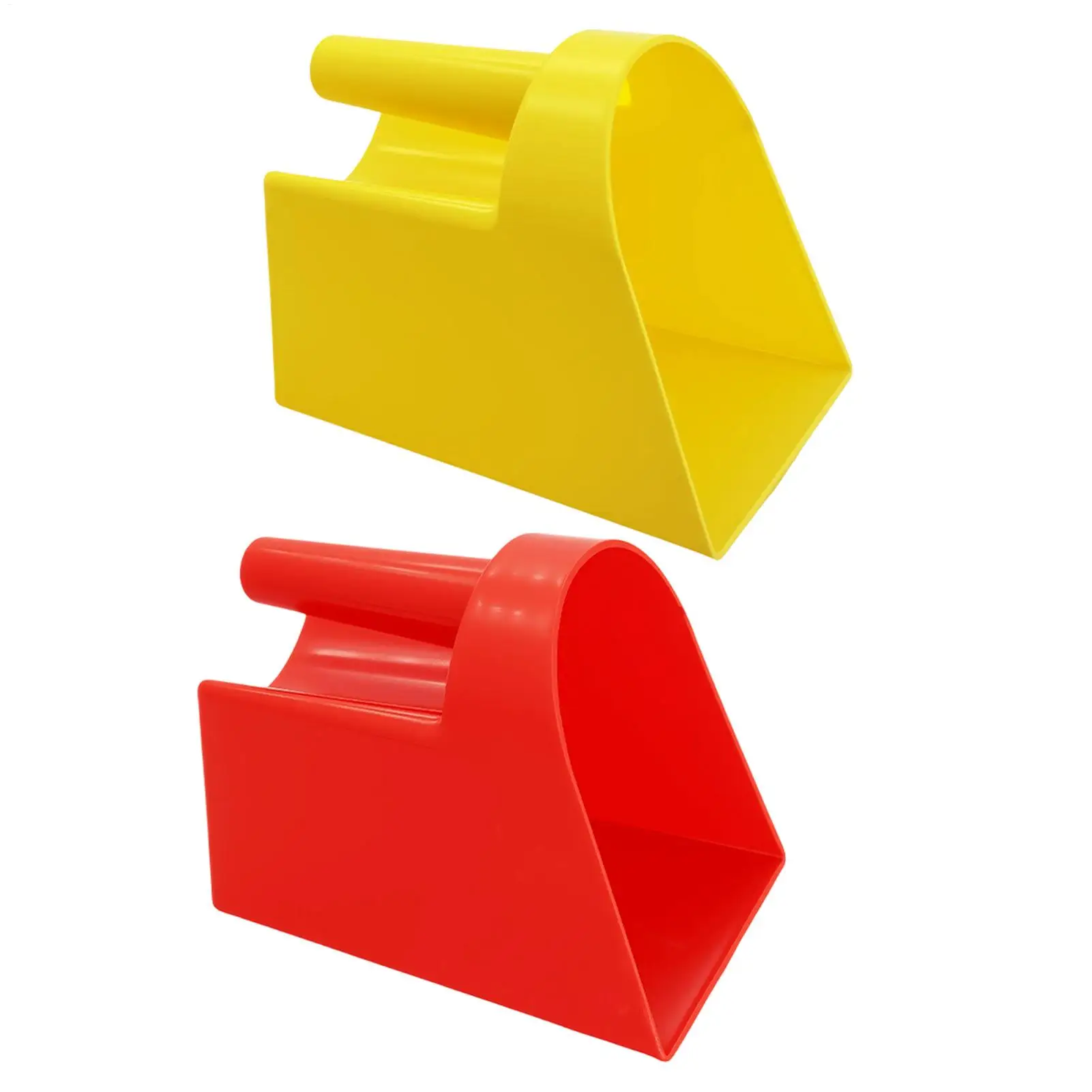 Pá de Ração de Plástico para Cães e Gatos com Fundo Plano Amarelo - Imagem 2