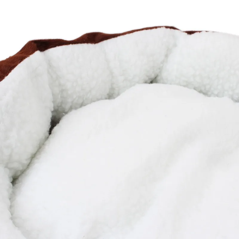 Cama de Pelúcia Sherpa para Cães e Gatos Branca Design Urso - Image 3