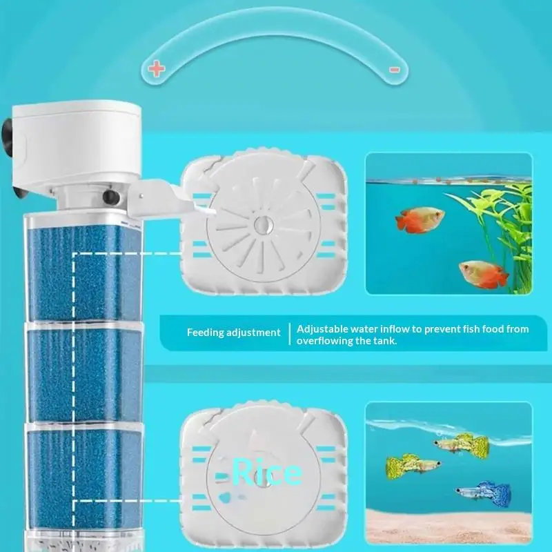 Bomba de Filtro Interno para Aquário 220V Submersível com Aerador - Imagem 4