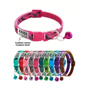 coleira personalizável para gatos