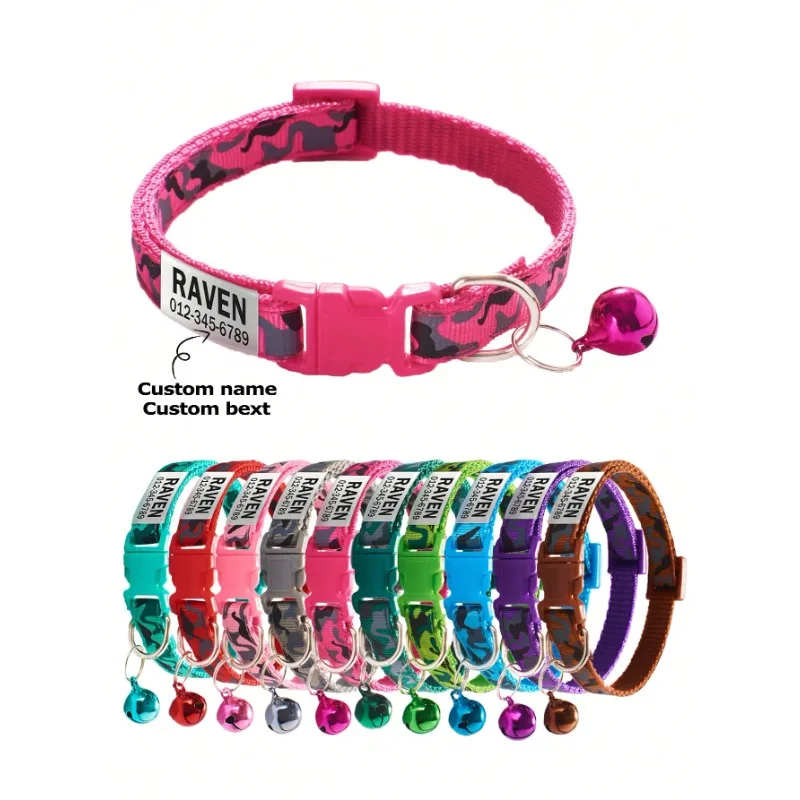 coleira personalizável para gatos