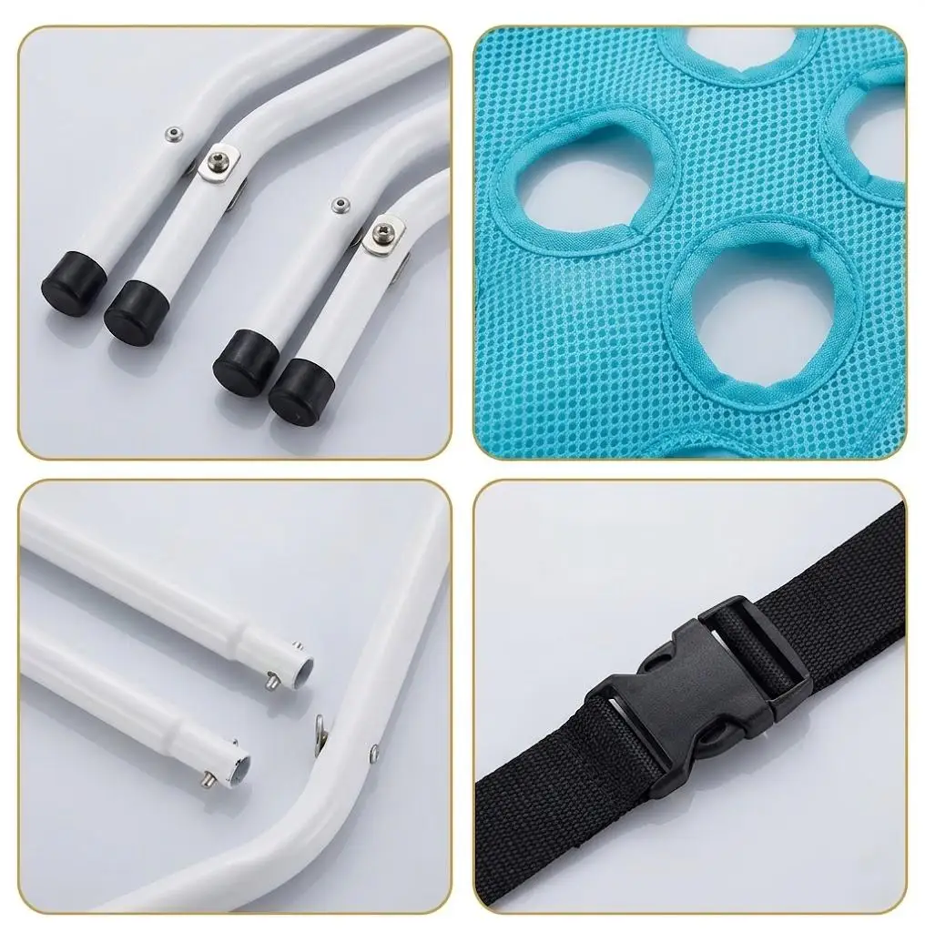 Suporte para Banho para Cães e Gatos Pequenos Dobrável com Malha Respirável - Imagem 6
