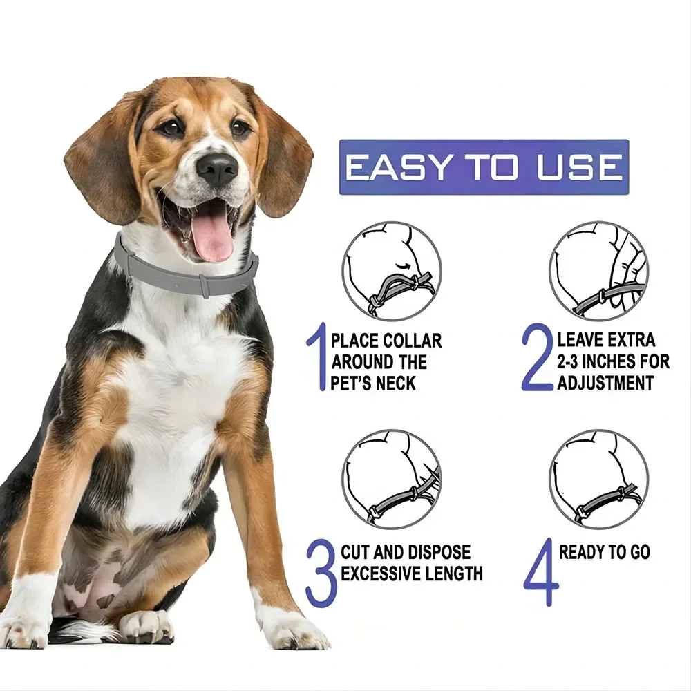 Coleira Retrátil para Cães e Gatos de Silicone Macio 38/70cm - Imagem 5