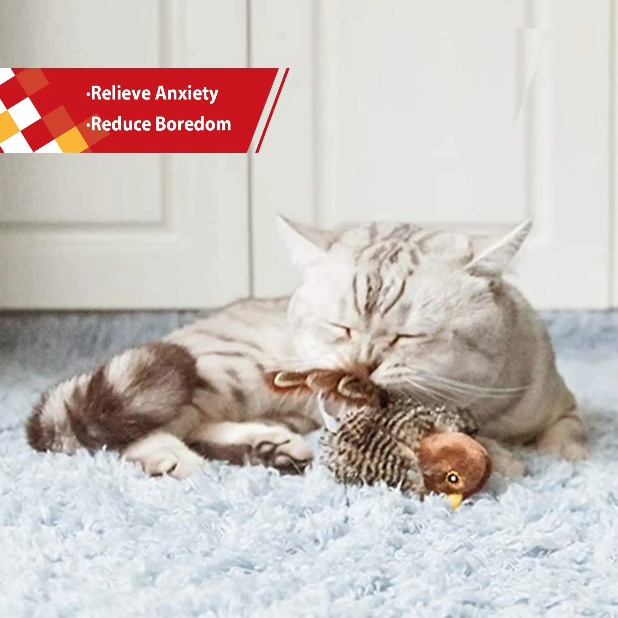 Gigwi Brinquedo Pássaro para Gatos com Som Interativo - Imagem 5
