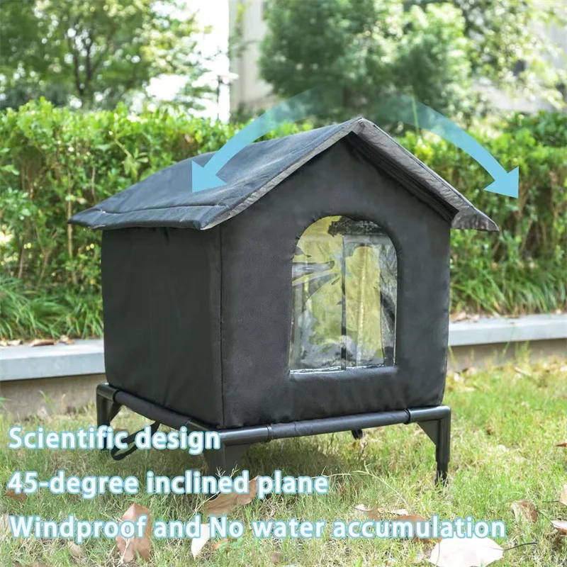 Casa para Cães e Gatos Pequenos Dobrável Lavável - Image 2
