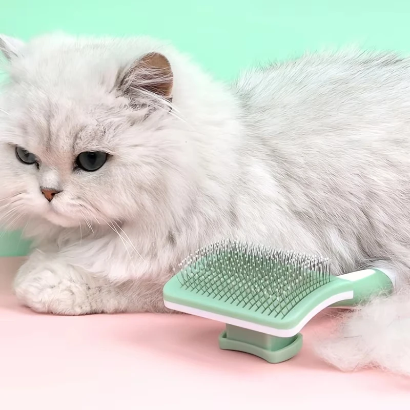 Escova Removedora de Pelos para Cães e Gatos com Pente Slicker - Imagem 4