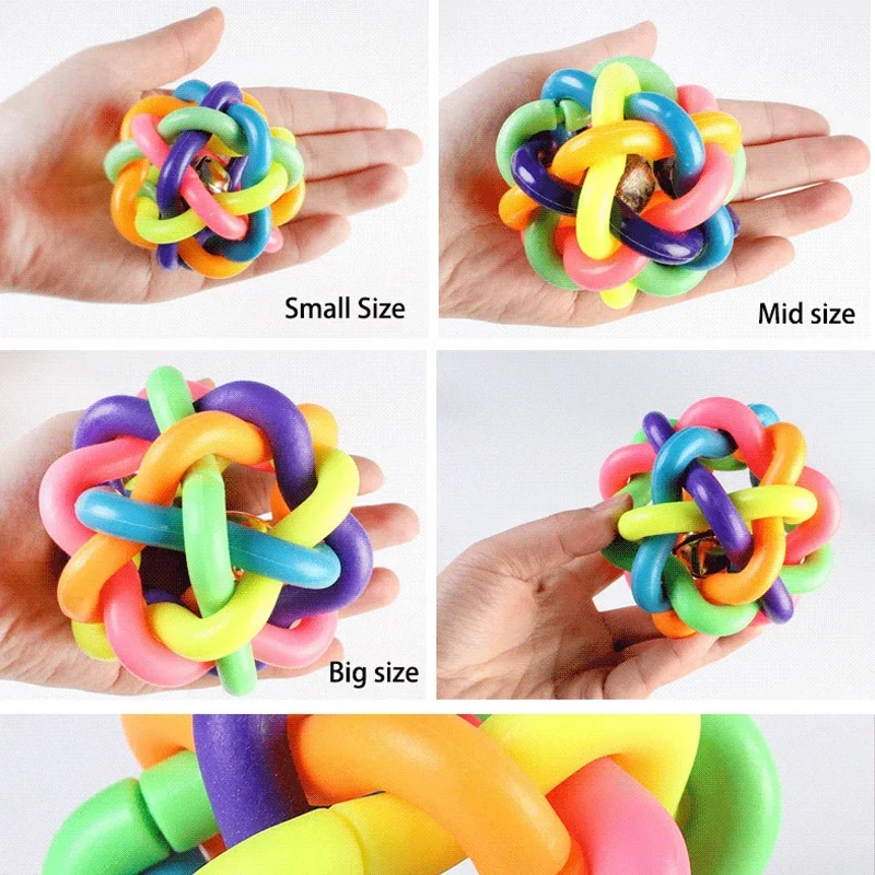 Brinquedo Bola Sino para Cães de Plástico Média 6,5 cm - Imagem 3