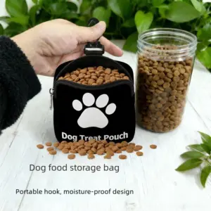 bolsa de petiscos para cães com zíper
