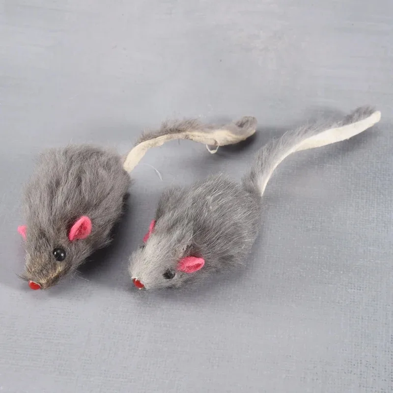 Brinquedo para Gatos Rato de Pelúcia Pacote com 10 - Imagem 2
