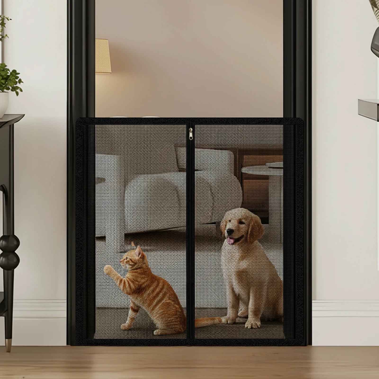 Cerca para Cães e Gatos de Malha 85x85 cm Sem Perfuração - Image 2