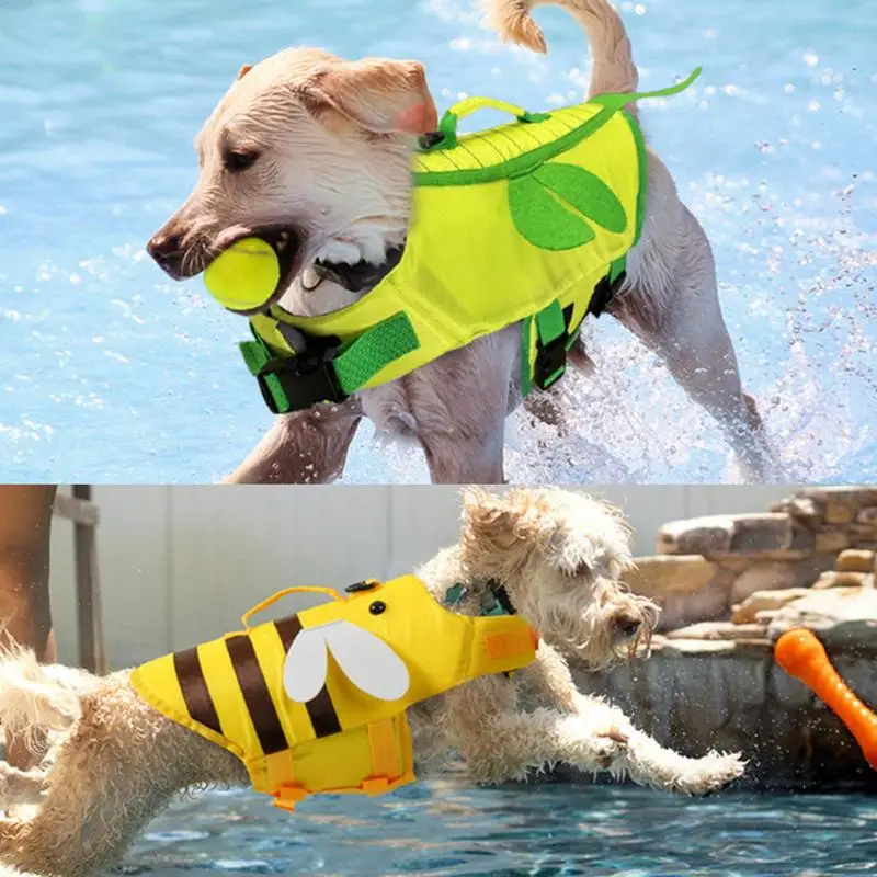 Colete Salva-Vidas para Cães Ajustável com Alça e Liberação Rápida - Imagem 2