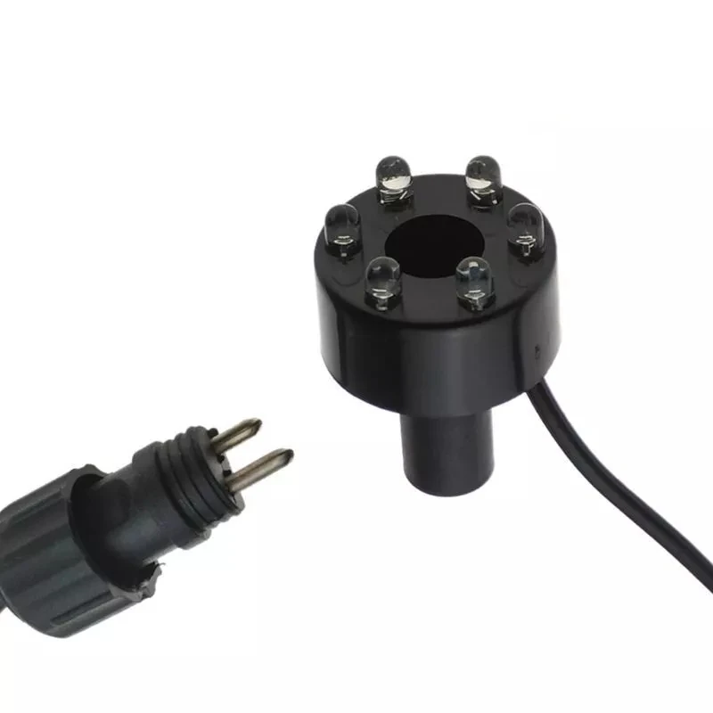 Luz LED Circular para Aquário 6 LEDs Cinza para Fonte e Lago - Imagem 5