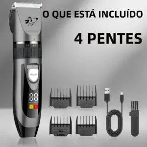 máquina de tosa para cães e gatos sem fio