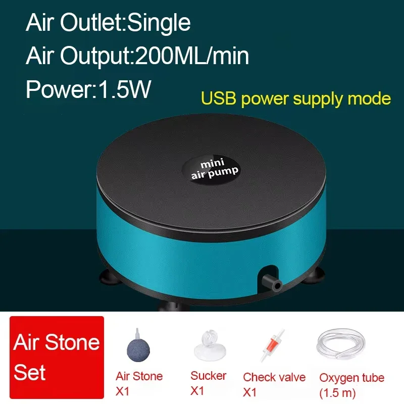 Bomba de Ar para Aquário 1.5W com Vazão de 220 ml/min - Imagem 6