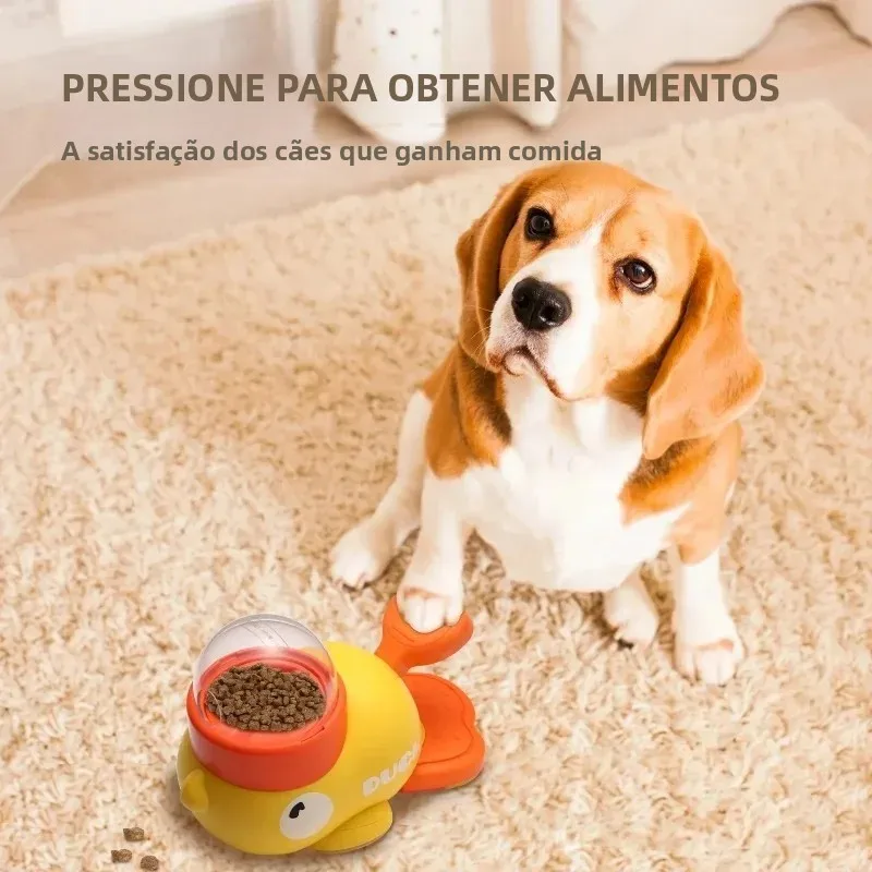 Comedouro Interativo para Cães Antiderrapante Desenho de Pato - Imagem 5