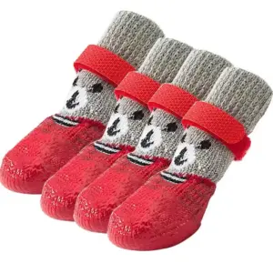 meias antiderrapantes para cães
