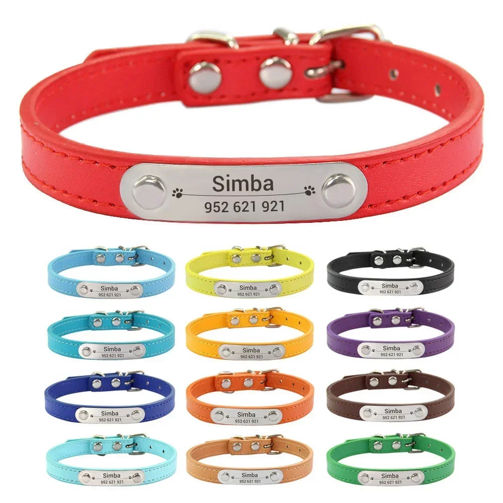 coleira personalizada para cães e gatos