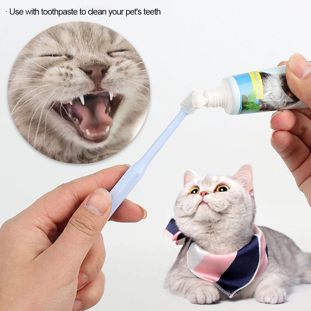 Escova de Dentes para Gatos e Cães Pequenos com Cerdas 360º - Imagem 4