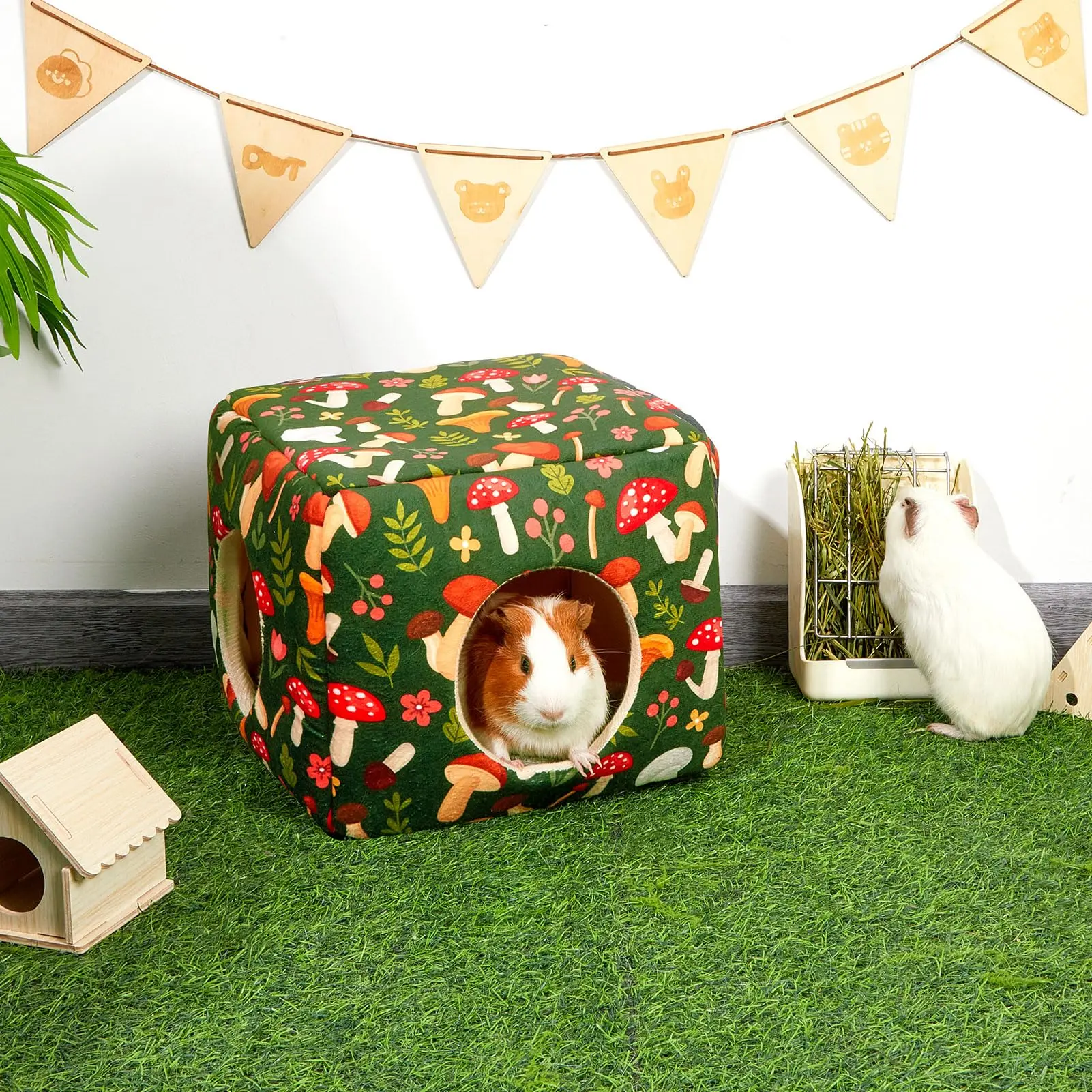 Toca para Hamster e Roedores de Pelúcia Lavável com Duas Entradas - Imagem 3