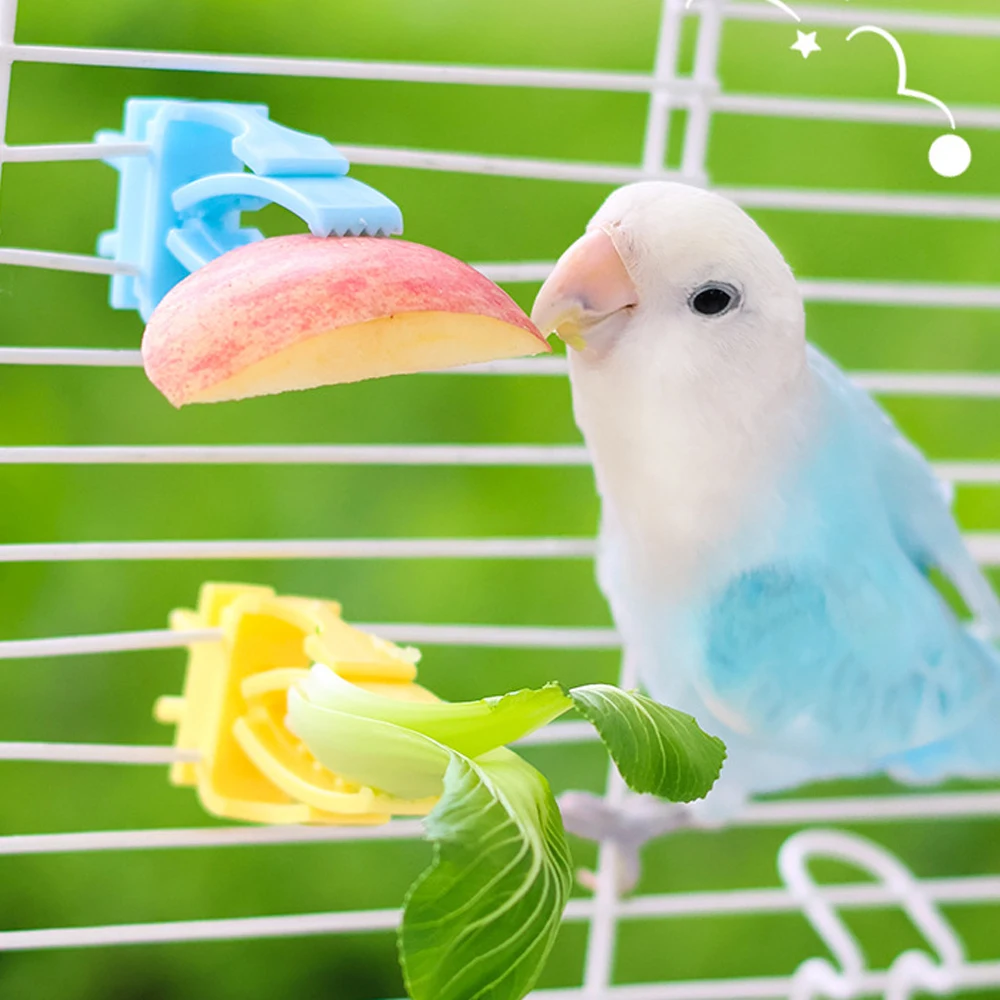 Suporte de Comida para Pássaros de Plástico para Gaiola - Imagem 6