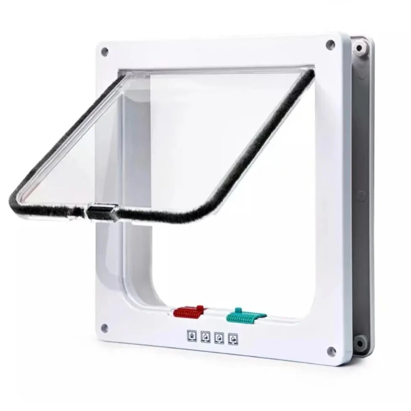 Porta para Gatos e Cães Pequenos para Vidro com Aba Bidirecional - Imagem 6
