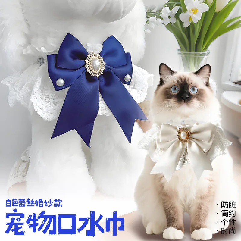 Bandana para Cães e Gatos com Laço Decorativo Ajustável - Image 6