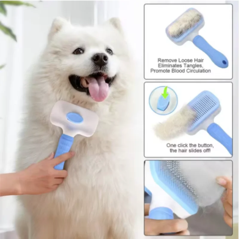 Escova para Cães e Gatos de Limpeza Automática Compacta - Imagem 6