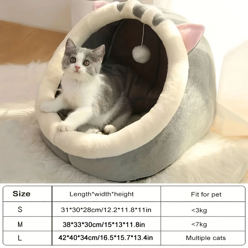 Cama Tenda para Gatos e Cães Pequenos de 35 cm Rosa - Imagem 4