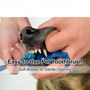 escova de dedo para cães de silicone