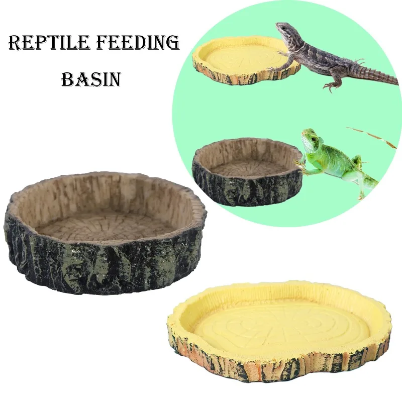 tigela de resina para répteis