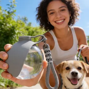 garrafa de água portátil para cães