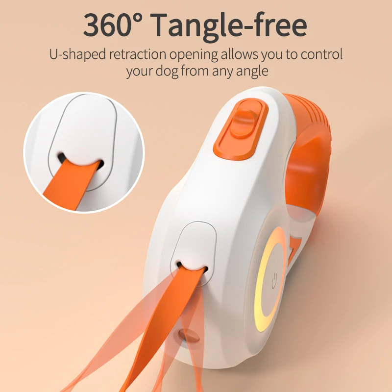 Coleira Retrátil para Cães 5m com LED Luminoso - Image 5