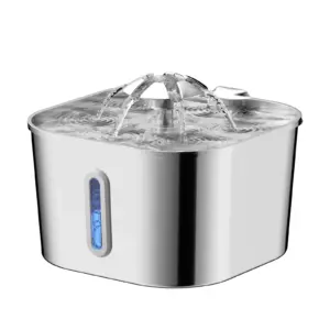 fonte automática para gatos de aço inoxidável
