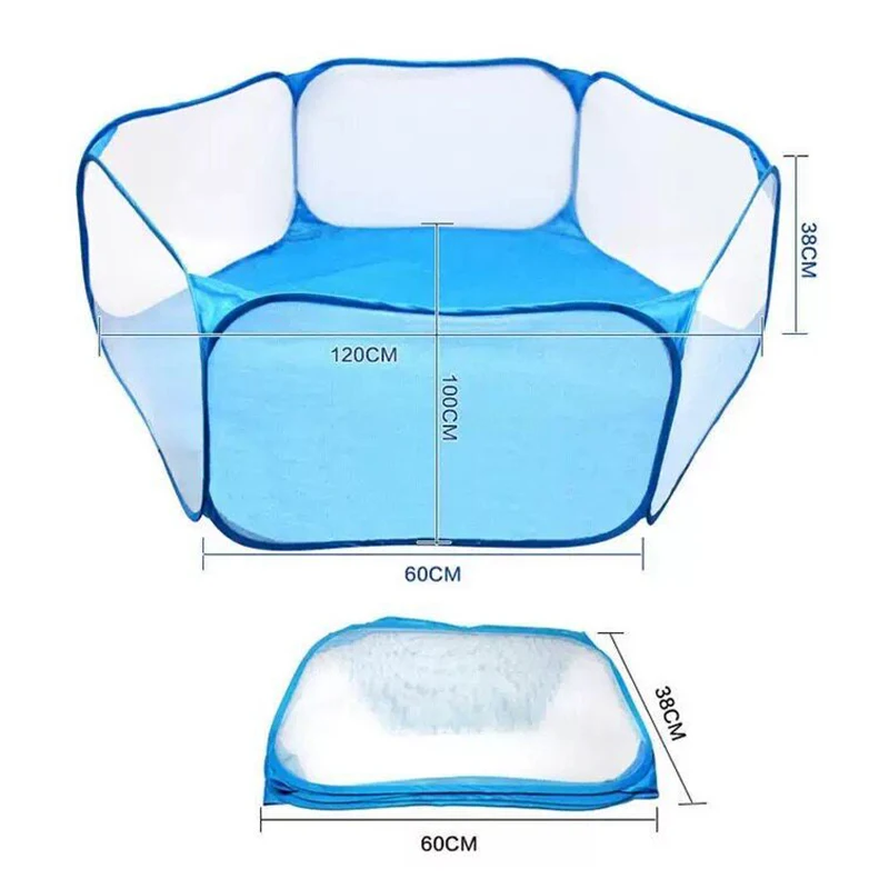 Piscina de Bolinhas para Cães e Gatos 1,2 m Dobrável e Portátil - Imagem 6