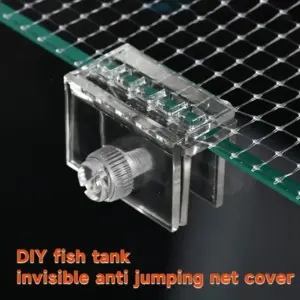 rede anti-salto para aquário diy