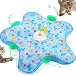 brinquedo interativo para gatos com penas