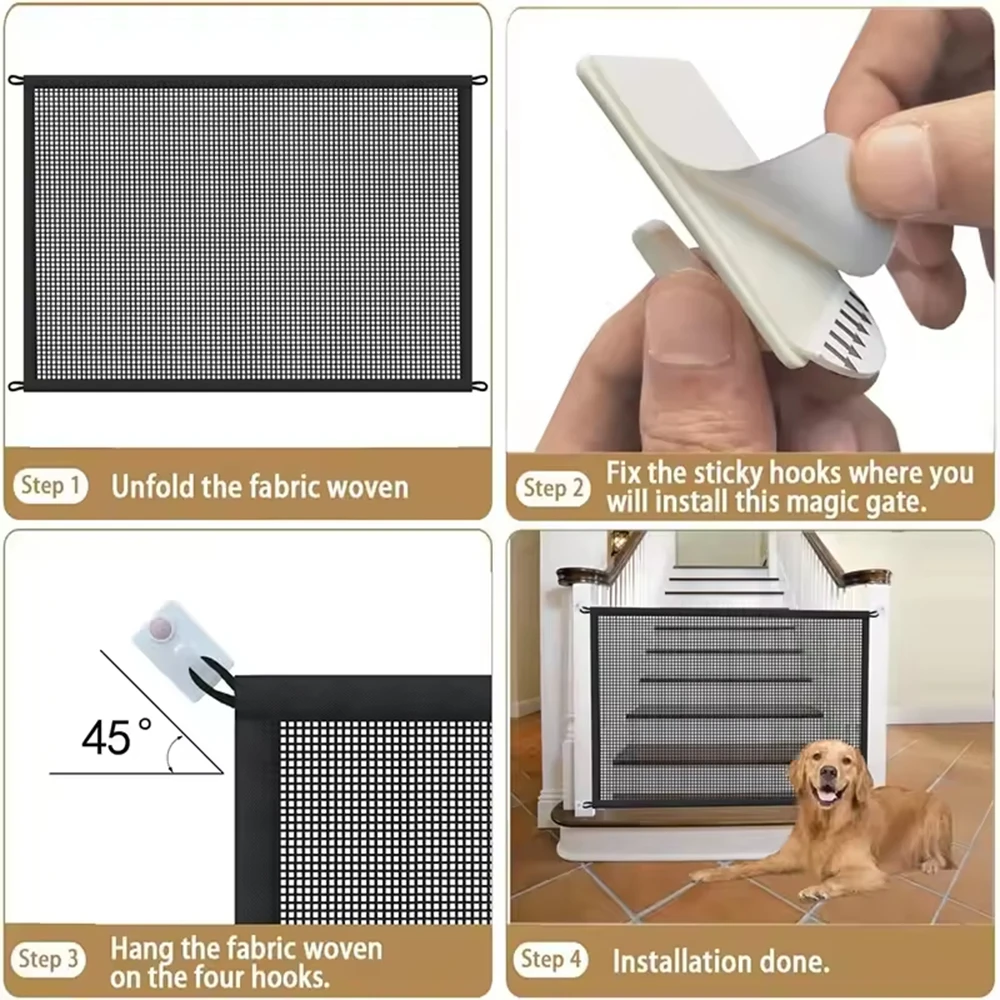 Rede de Isolamento Portátil para Cães Dobrável Sem Furação - Image 6