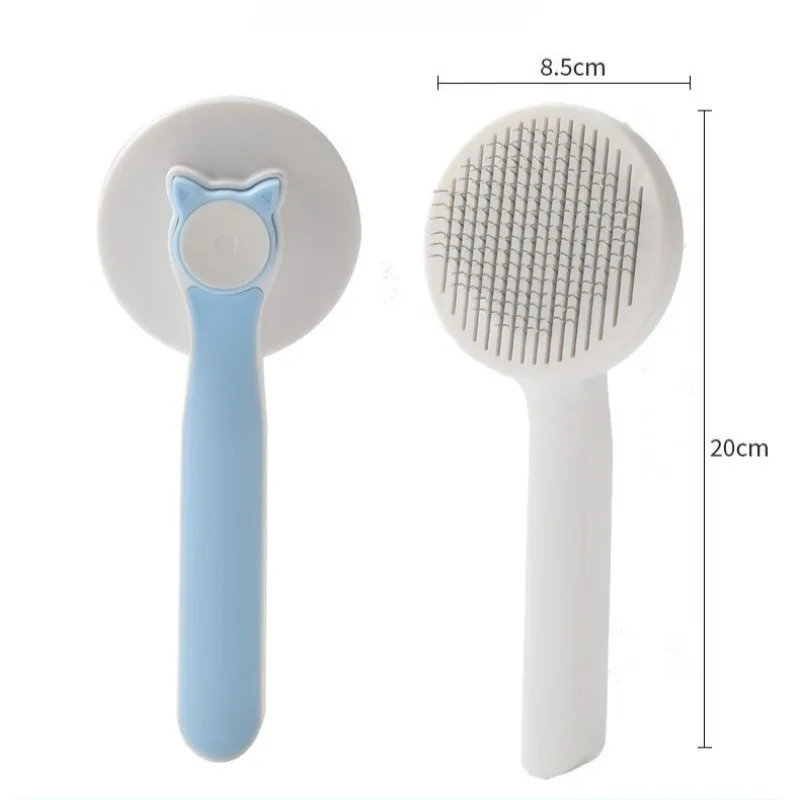 Escova Autolimpante para Cães e Gatos Remove Pelos - Imagem 5