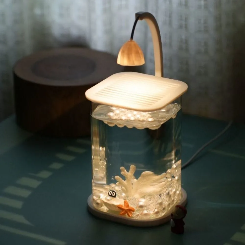 Aquário de Acrílico com Luz LED USB para Peixe Betta - Imagem 5