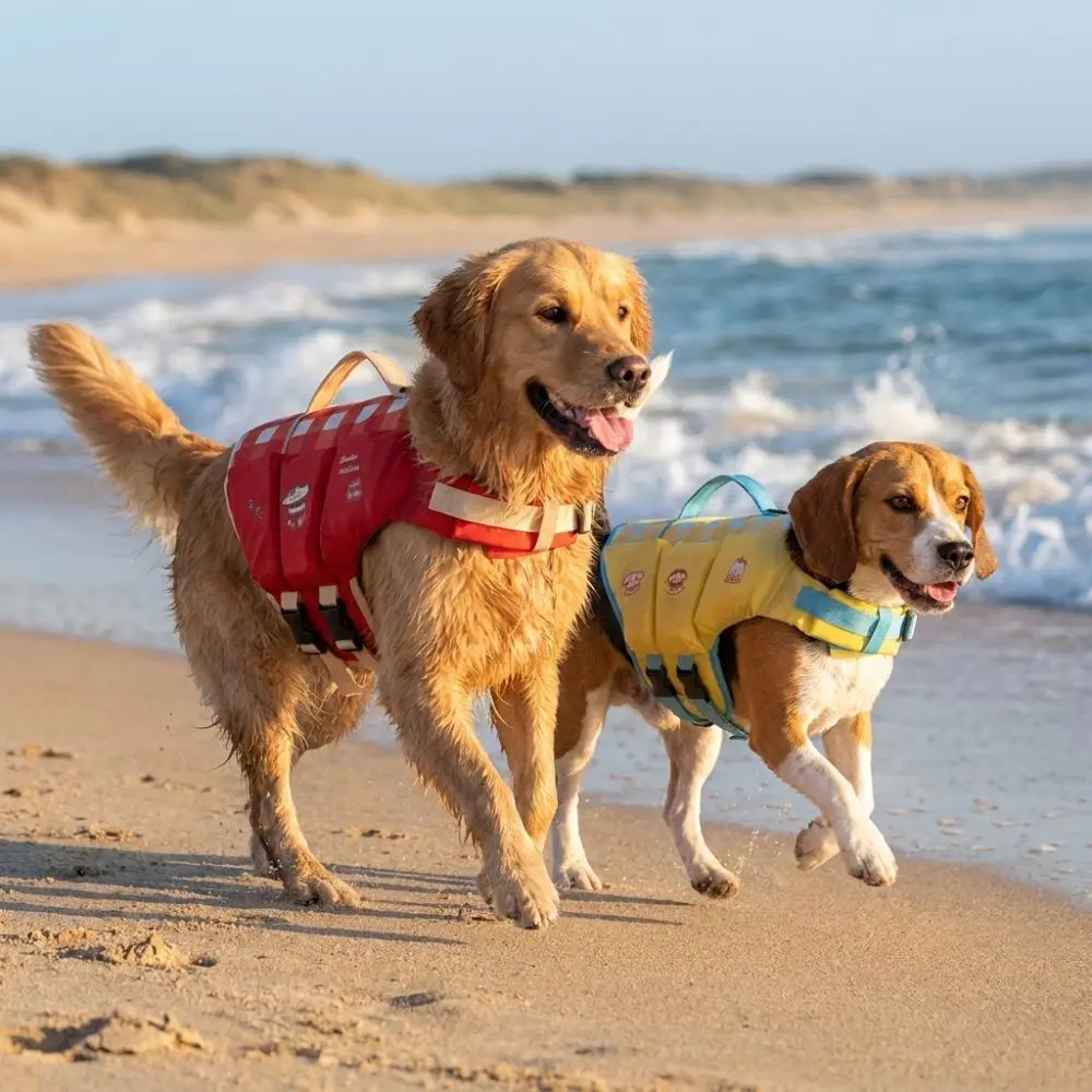Colete Salva-Vidas para Cães de Poliéster Ajustável para Natação - Image 5
