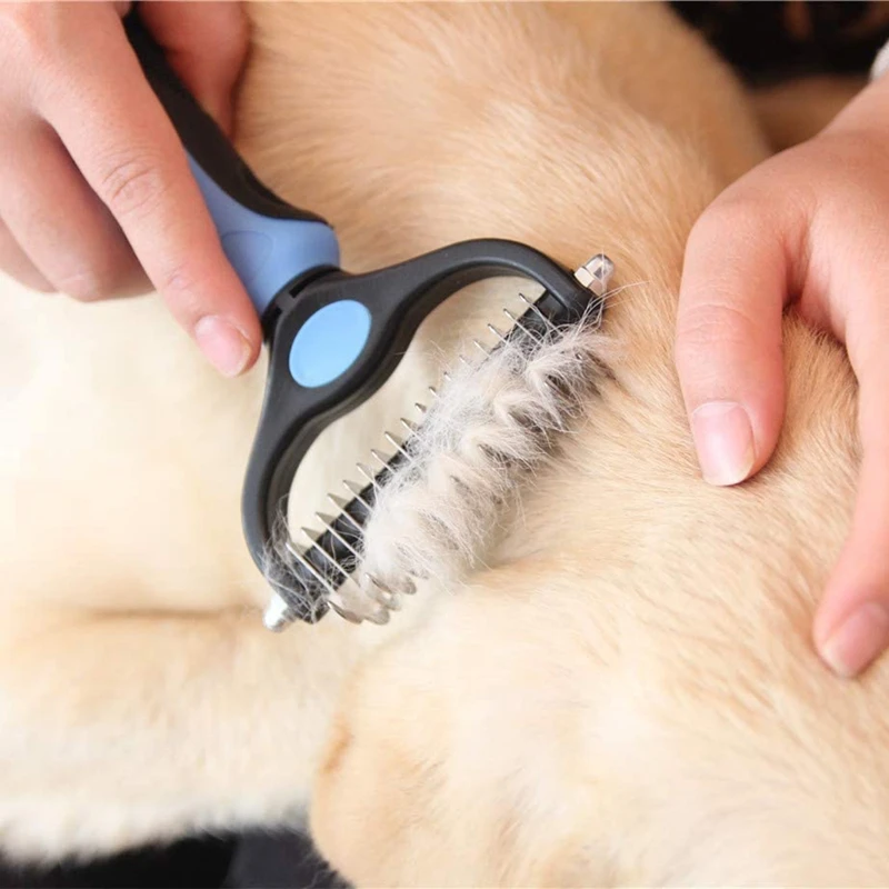 Escova Desembaraçadora para Cães e Gatos de Aço Inoxidável - Imagem 2