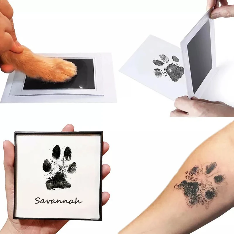 kit de pegada para cães e gatos sem tinta