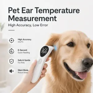 termômetro auricular para cães e gatos