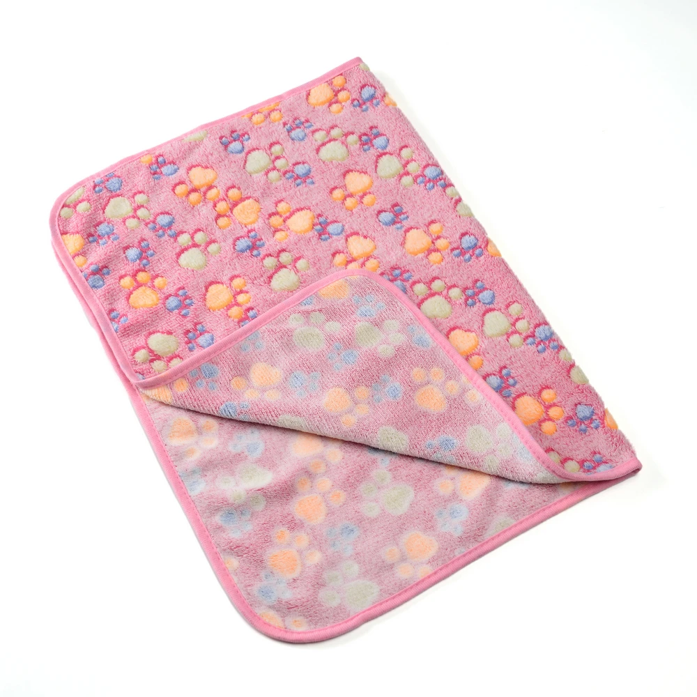 Cobertor para Cães e Gatos de Fleece com Estampa de Pata - Image 4