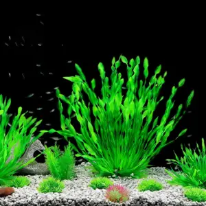 planta artificial para aquário verde